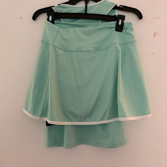 90 Degree by Reflex 2 pc Nude Tech Volley Vibes Tank Top And Skort NWT Sea Glass - Picture 8 of 11